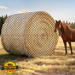 GmTonty 6×6 Ft Hay Net Horse Slow Feed Knotless