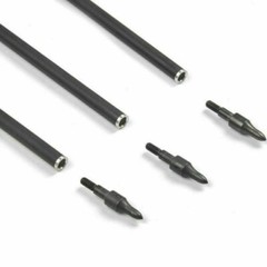 12X 30″ Carbon Arrows Spine 500 7.8mm 5″ Turkey Feather For Compound&Recurve Bow