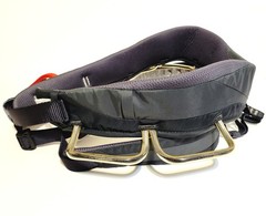 Black Diamond Momentum Climbing Harness Sz XL 36″-39″ Padded Adjustable Graphite