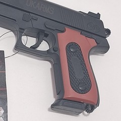 UKARMS 9MM RUGER REPLICA Airsoft PISTOL bbs Included