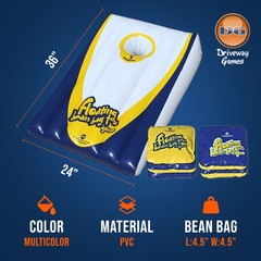 Driveway Games Floating Bean Bag Toss Inflatable Cornhole Game for Outdoor Pool