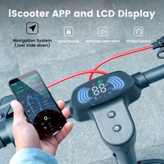 Adult Electric Scooter 800W Folding Commuter E-Scooter Fast Speed 37 Miles Range