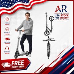 Scooters for Kids 8-12, Teens & Adults – Load 240 LBS, 8-Inch Wheels, Kick Scoot
