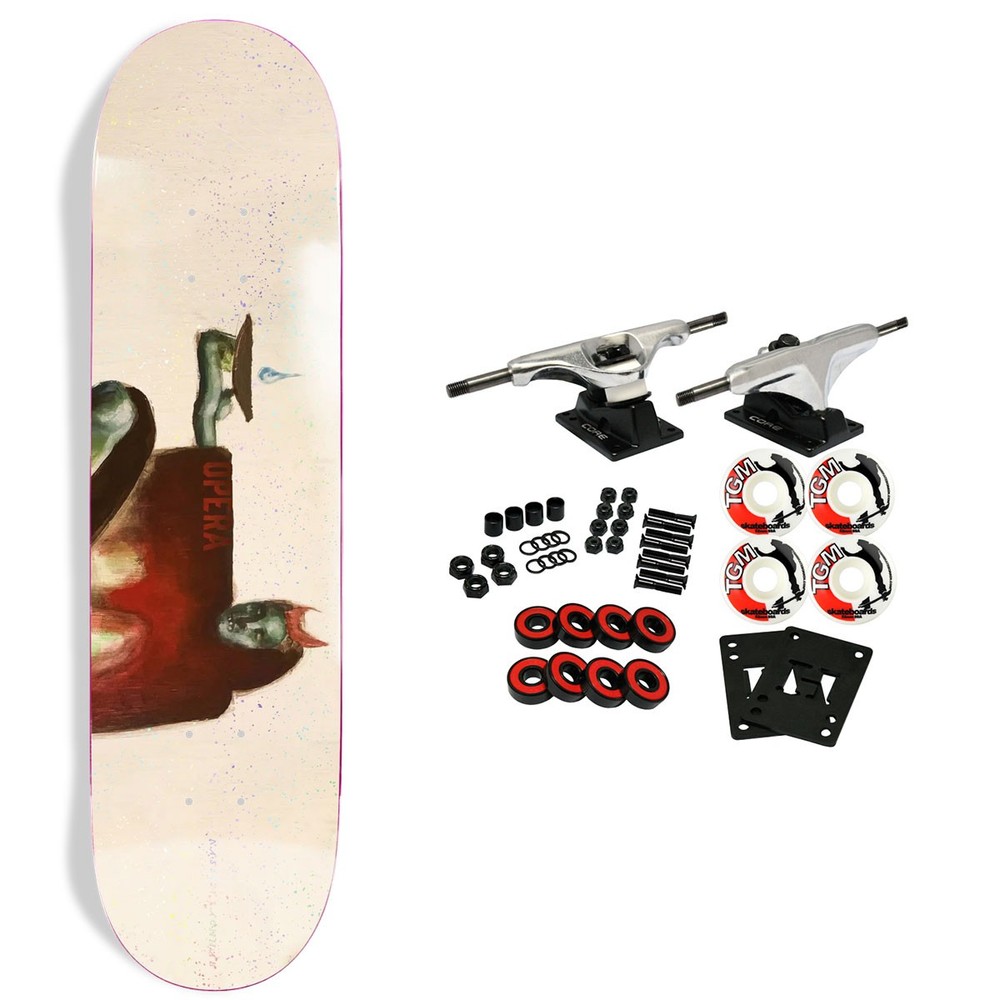 Opera Skateboard Complete Nassim Lachhab Gift Natural Holographic 8.375″ x 32″