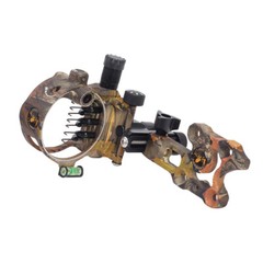 Compound Bow Sight 7 Pin (.019) Archery Micro Adjustable Optical Fiber Hunting