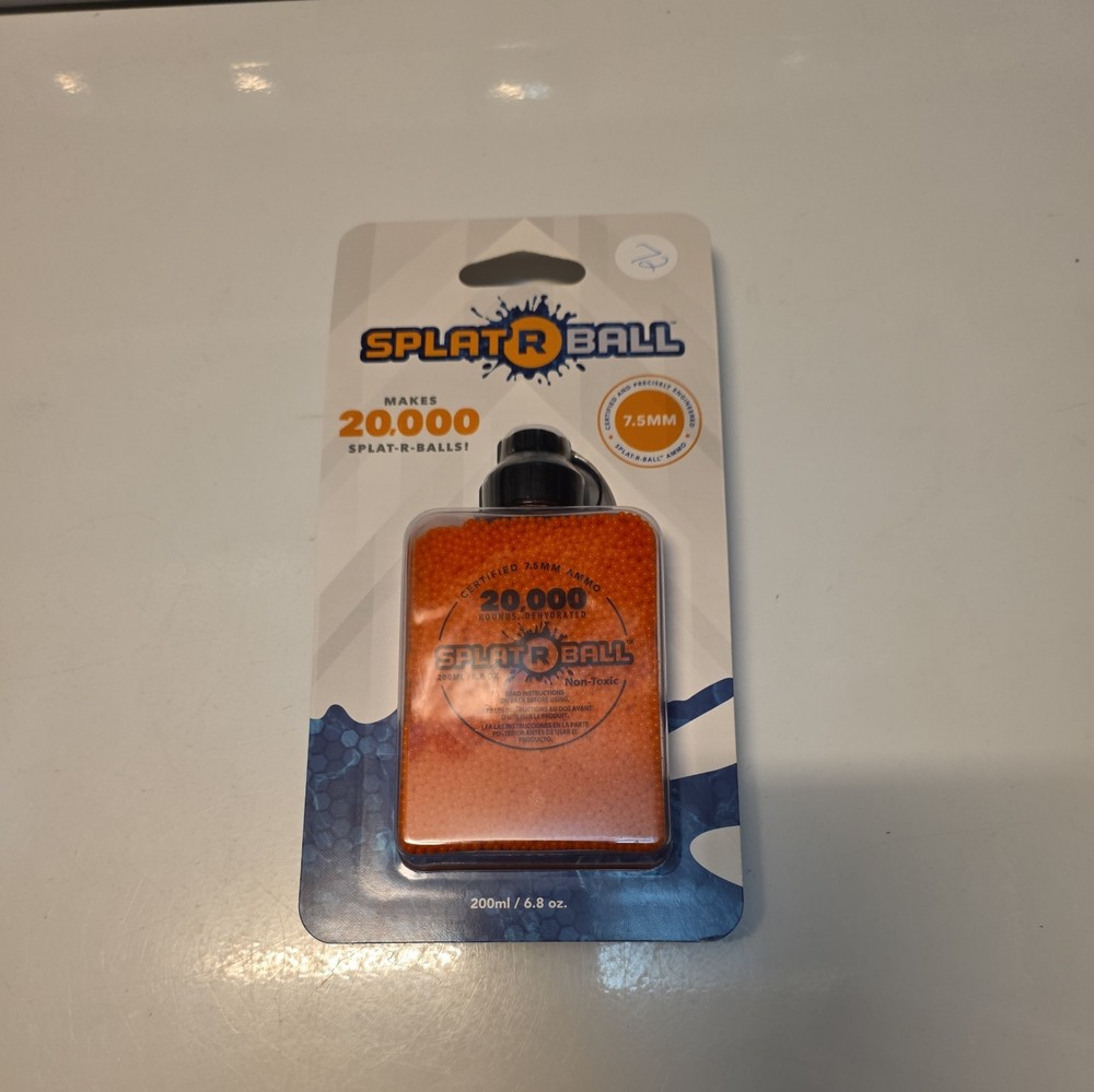 SplatRBall Orange Ammunition 20 000 Rounds 7.5 Mm Bottle