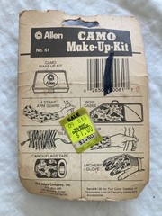 VTG NEW ALLEN #61 CAMO MAKE-UP KIT COMPAC USA RARE VINTAGE NOS CAMOUFLAGE KIT