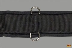 20 In Hilason Western Horse Nylon Straight Saddle Cinch Girth Black Stainless