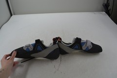 Climb X Red Point Strap Rock Climbing Shoes US 12.5 EU 46.5 Blue Gray Black