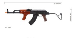 Double Bell Electric Full Metal AEG Airsoft Rifle BB 350FPS w/Foldable Stock