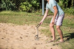 Gold & Silver Powder-Coated Horseshoe Game Set – Perfect for Backyard Gatherings