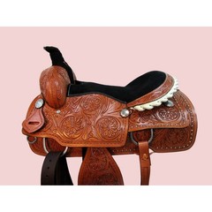 Western Leather Premium Riding Horse Saddle Size 12″ to 18″ Inches Seat