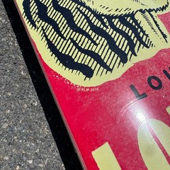 2016 Flip Louie Lopez Tiger Vintage Red 8.25” Skateboard Deck