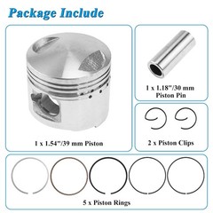 GY6 50CC 39mm Piston Ring Kit 13mm Pin 30mm Length ATV Parts GY6 80CC 100CC