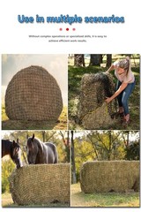 5 * 5ft Heavy Duty Slow Feeding Horse Hay Net – 1.75-inch knotless Design Sav…