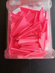 100 Pack Bohning Archery Blazer 1.5 Inch Mini Vanes: Hot Pink: NOS