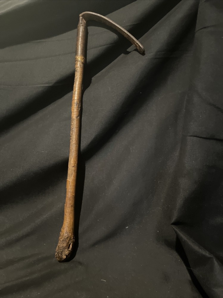 Victorian Burlesque Wood And Leather Riding Crop 19 In