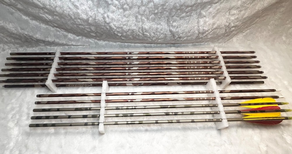 MIXED LOT OF 17 Easton 2317 & 2514 Camo XX78 SUPER SLAM Aluminum Arrows