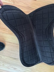 LeMieux ProSport X-Grip System (Silicone) Half Saddle Pad, Black, Size Large