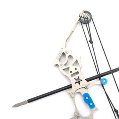 5.9″/7.2″/18.7″ Compound Bow and Arrow Set, Mini Archery Bow Set with Arrows, Le