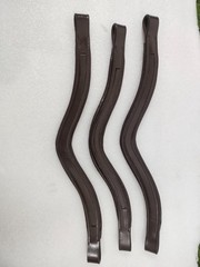 Tan Brown4x1 Leather Empty Channel Browband For Horses 8 MM – U Shape 14″ & 15″