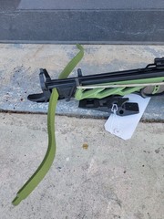 Dartmoor Green and Black Crossbow with Adjustable Stock and Sight