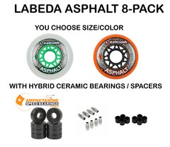 Labeda Gripper Asphalt Outdoor Inline Roller Hockey Wheels with Ceramic Bearings