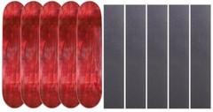 Cal 7 Maple Skateboard Deck Multi-Color 7.75″ 8″ 8.25″ 8.5″ w/Grip Tape 5 Pack