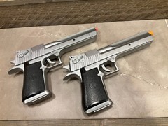 Two Desert Eagle Airsoft Pistol Magnum Research 6mm Replica Spring Loaded Manual