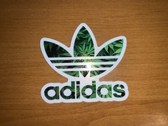 Adidas Sticker Smoke Weed x 5 Sticker Pack (FREE SHIPPING)