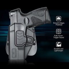 Left Hand Holster for Glock 19 19X 23 32 45 (Gen 3–5), Glock 43/43X, Tauru