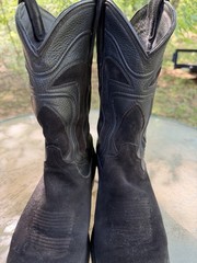 Tecovas Black Suede Leather Pull-On Western Cowboy Boots Men’s US 8.5D