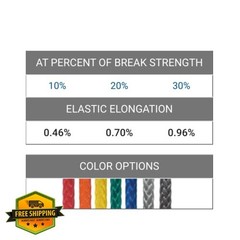 CBKnot 25 ft Yellow Dyneema Fiber 1600lb