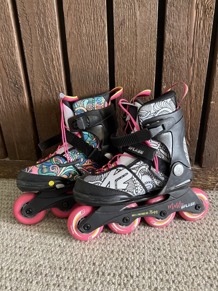 K2 Marlee Splash Inline Skates – Kids’ Adjustable Sizes 1-5