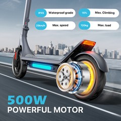 2026 Adult Electric Scooter Foldable Long Range High Speed 500W Urban Commuter