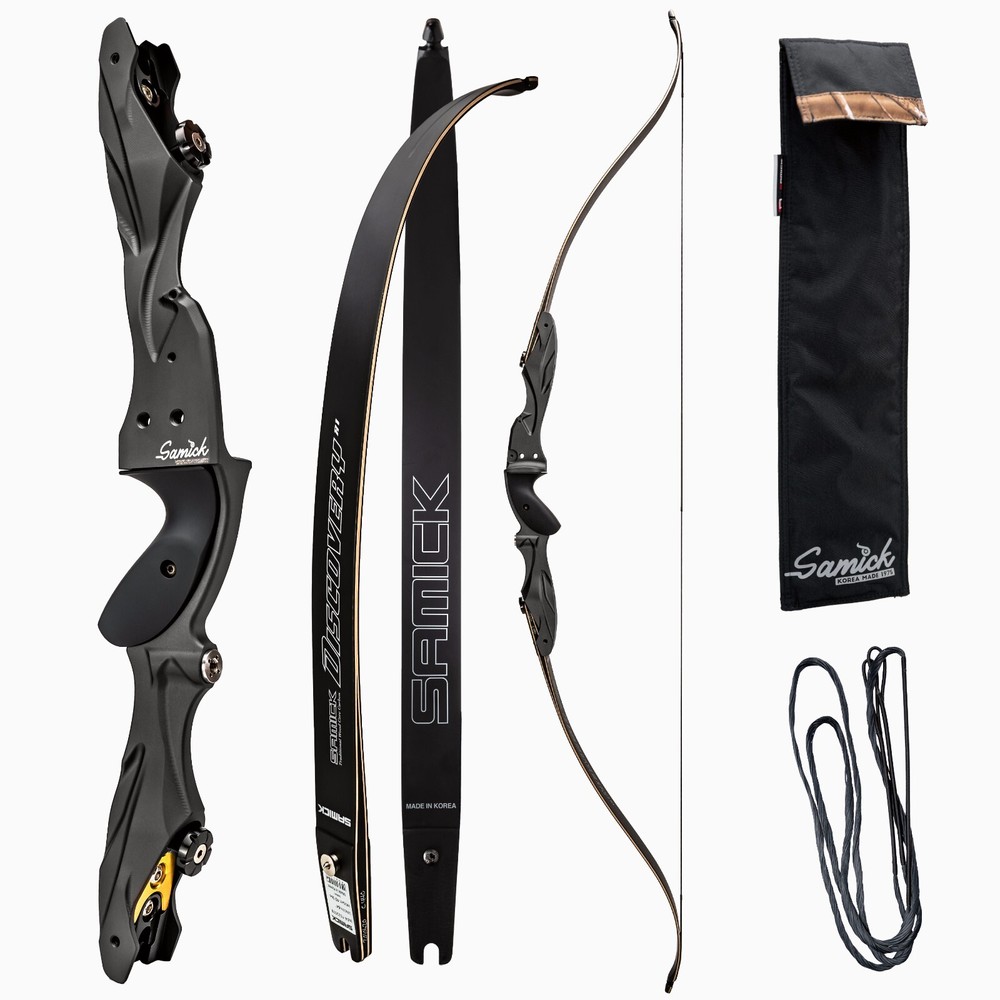 SAMICK 64″ Discovery Archery Recurve Bow – ILF CNC Riser – Wood Core Carbon ILF