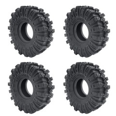 AXSPEED 4pcs 1.0inch Rubber Tires, RC Crawler Wheel Tires Tyres 62mm for 1/18…