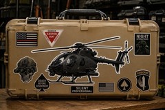Little Bird Attack Helicopter Die Cut Sticker | Aviation Vinyl Decal Military