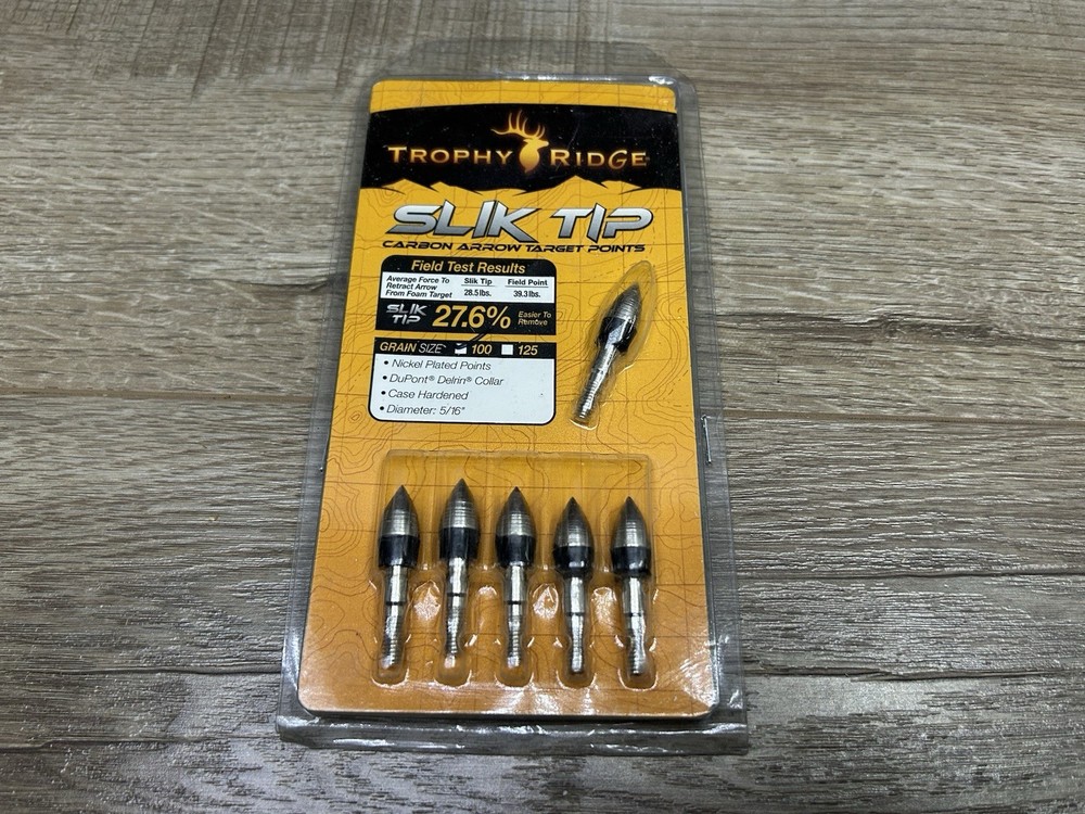 Trophy Ridge Slick Slik Tip Carbon Arrow Target Points Set New