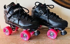 Sure-Grip Roller Skates Men’s Size 7 Black Rebel, $239