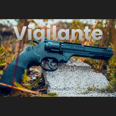 Crosman Vigilante CO2 Revolver Air Gun Kit – .177 Cal Pellet/BB Air Pistol