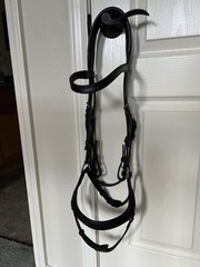 Horse LeMieux Arika Drop Nose Leather Snaffle Bridle with Reins size Full