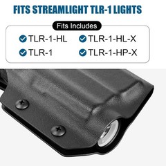 OWB Kydex Holster – Compatible ONLY with Glock 17/19/ 19X / 44/45 (Gen 1-5) &…