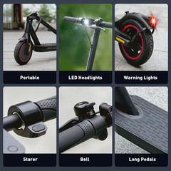 Electric Scooter Adult Folding E-Scooter 350W Long Range 21MPH Fast Speed w/ APP