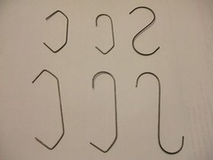 60 PC. HIGH QUALITY SPRING STEEL HOOKS ASSORTMENT for Powder Coating Small Parts