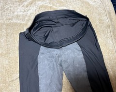 NEW! CUSTOM MADE WOMENS XL TALL ENGLISH SADDLE RIDING BREECHES HIGH WAIST GRAY