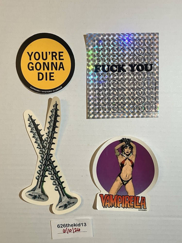 Supreme Sticker Lot 4 stickers Brand New Rare