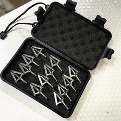 6PCs Archery Hunting 125 Grain Broadheads Steel Tips Arrowheads Crossbow Shoot