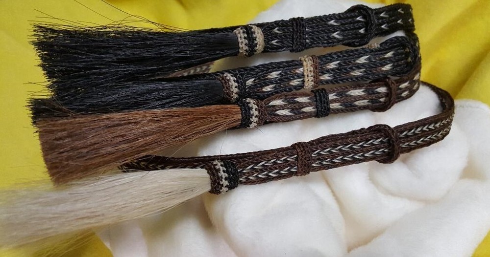 Horse Hair Hat Band with 1 Tassel – 5 strands (HB-5 1T) – 3 choices