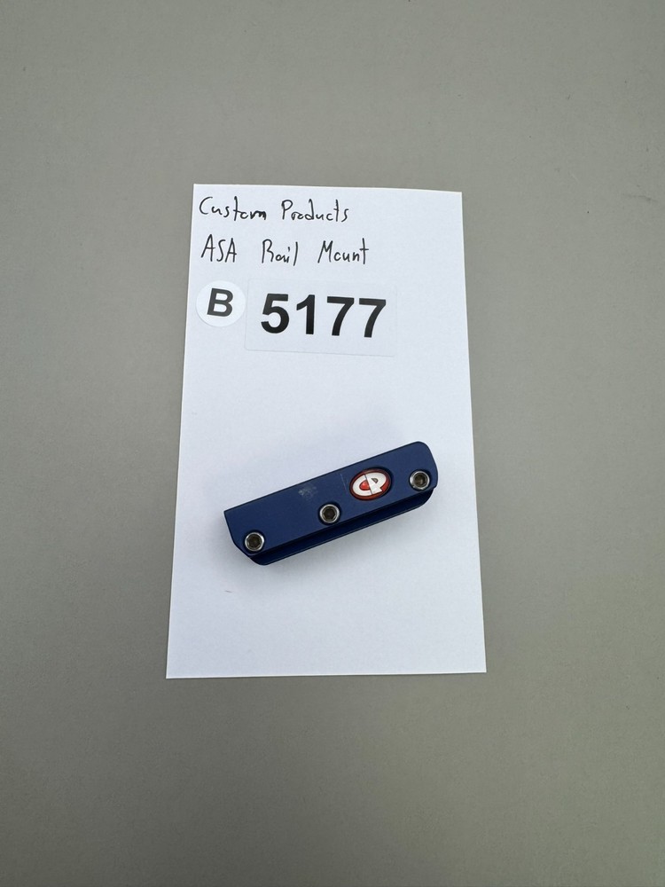 Custom Products ASA Rail Mount-Satin Blue